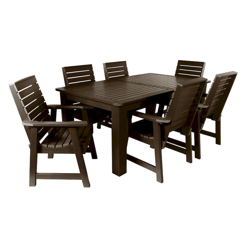 Ensemble de salle à manger d'extérieur 7 pièces HIGHWOOD PROFESSIONAL 42x72