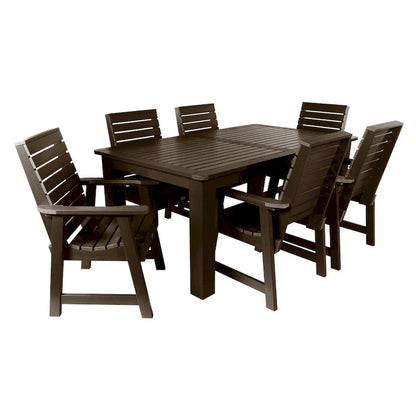 Ensemble de salle à manger d'extérieur 7 pièces HIGHWOOD PROFESSIONAL 42x72