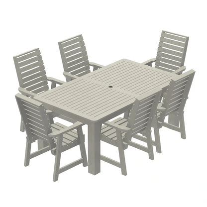 Ensemble de salle à manger d'extérieur 7 pièces HIGHWOOD PROFESSIONAL 42x72