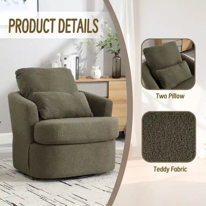 Fauteuil pivotant, Fauteuil club rond, Fauteuil crapaud