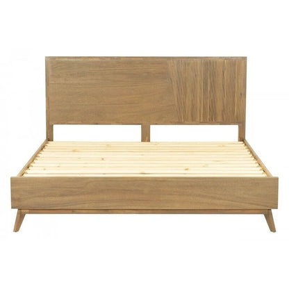 Cadre de lit Queen en bois naturel HomeRoots