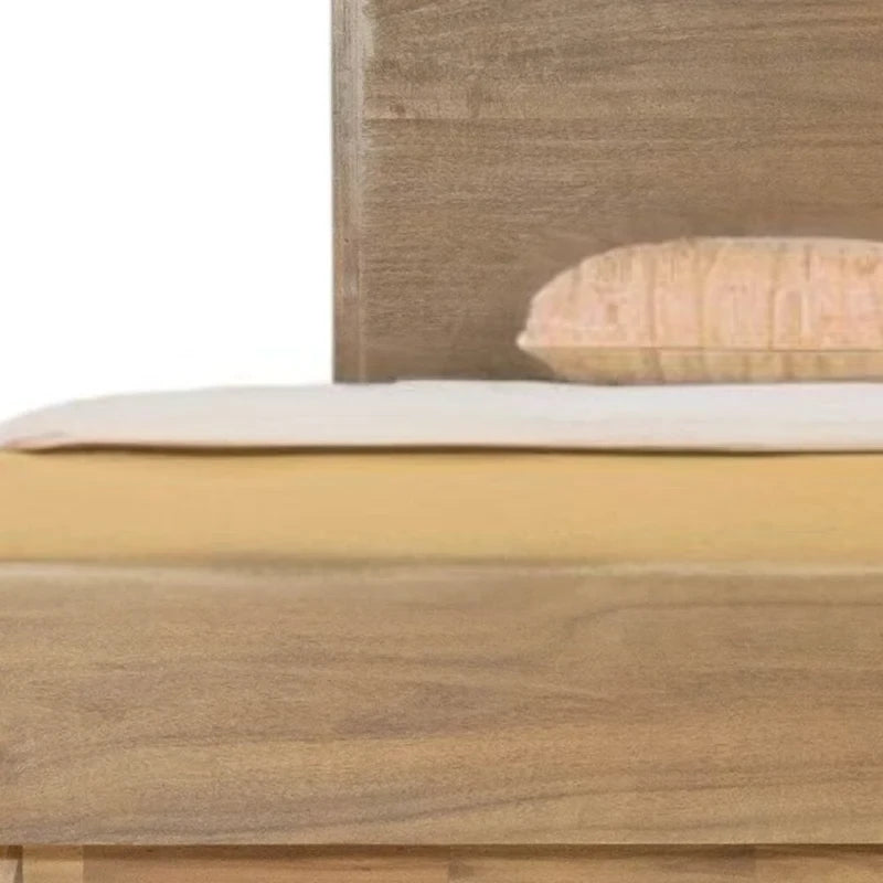 Cadre de lit Queen en bois naturel HomeRoots
