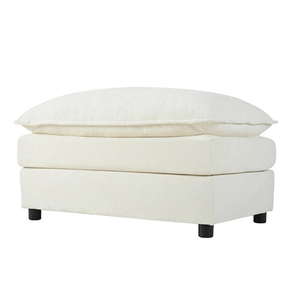 109,45 Canapé sectionnel modulaire en U rembourré en chenille avec coussins double couche, combinaison DIY