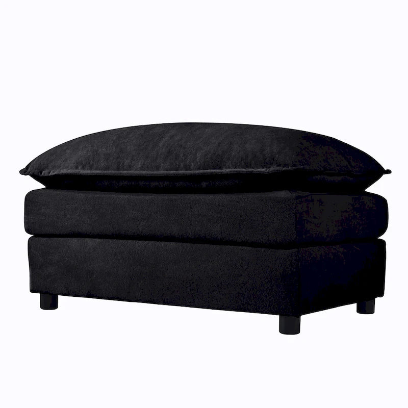 109,45 Canapé sectionnel modulaire en U rembourré en chenille avec coussins double couche, combinaison DIY