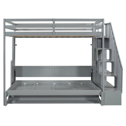 Lit escamotable double avec vérin hydraulique et bureau intégré
