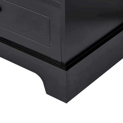 Armoire de rangement à 2 portes et 4 tiroirs pour salle de bain ou bureau