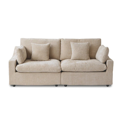 Canapés modulaires sectionnels, Canapés profonds minimalistes et confortables en duvet pour bureau et appartement