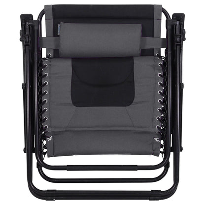 Fauteuil de relaxation zéro gravité XL surdimensionné rembourré avec accoudoirs plus larges et porte-gobelet réglable - N/A