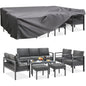 AECOJOY Ensemble de 7 Meubles de Jardin en Aluminium pour Extérieur