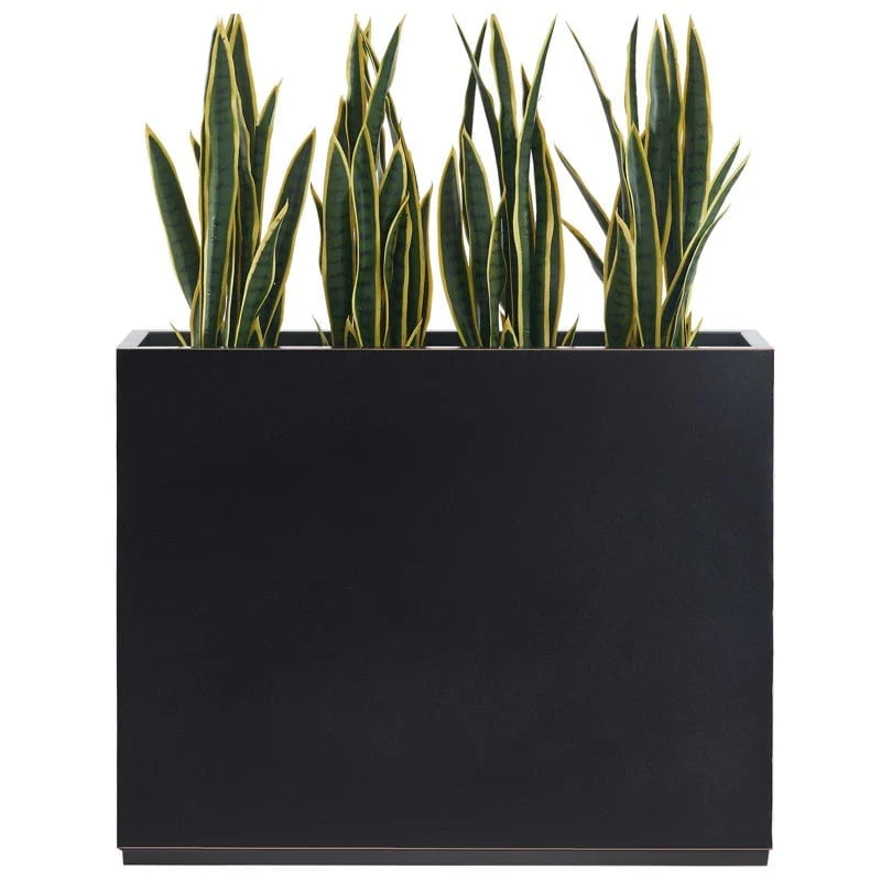 Jardinière Métallique Haute pour Plantes d'Extérieur, 38 po L x 10 po l x 30 po H, Longue et Haute Jardinière en Métal - 38x30x10