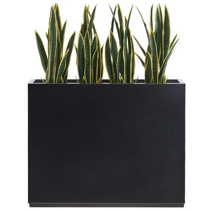 Jardinière Métallique Haute pour Plantes d'Extérieur, 38 po L x 10 po l x 30 po H, Longue et Haute Jardinière en Métal - 38x30x10