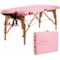 Table de Massage Portable 84L Réglable pour Soins du Visage, Tatouage, avec Housse de Transport