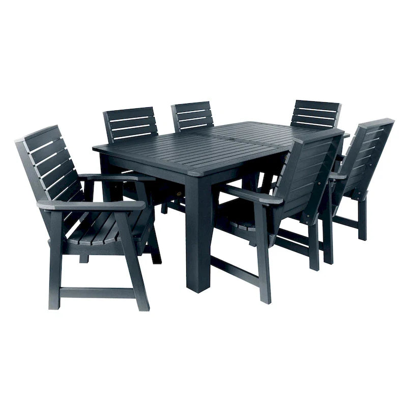 Ensemble de salle à manger d'extérieur 7 pièces HIGHWOOD PROFESSIONAL 42x72