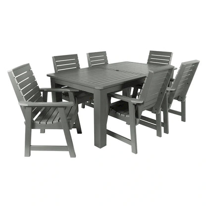 Ensemble de salle à manger d'extérieur 7 pièces HIGHWOOD PROFESSIONAL 42x72