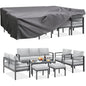 AECOJOY Ensemble de 7 Meubles de Jardin en Aluminium pour Extérieur