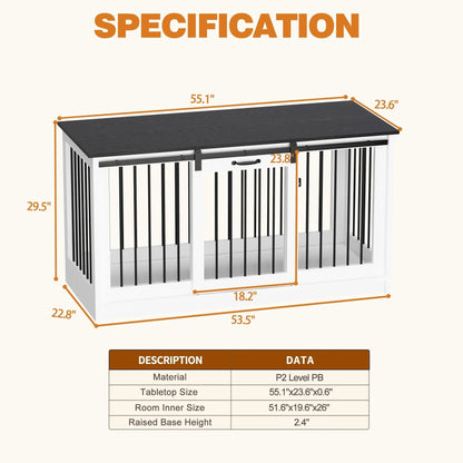 Résidence pour animaux de compagnie avec renfort en tube de fer Cage pour chien élégante et robuste