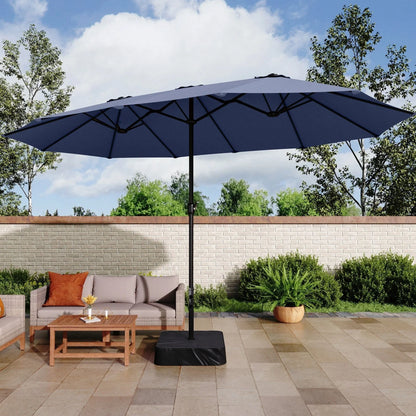 MAISON ARTS Grand Parasol Double Face de 4,5 m avec Base Incluse pour Patio