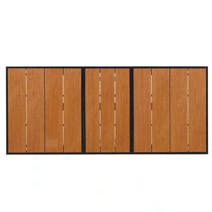 Ensemble de salle à manger d'extérieur extensible 7 pièces avec table extensible et 6 fauteuils
