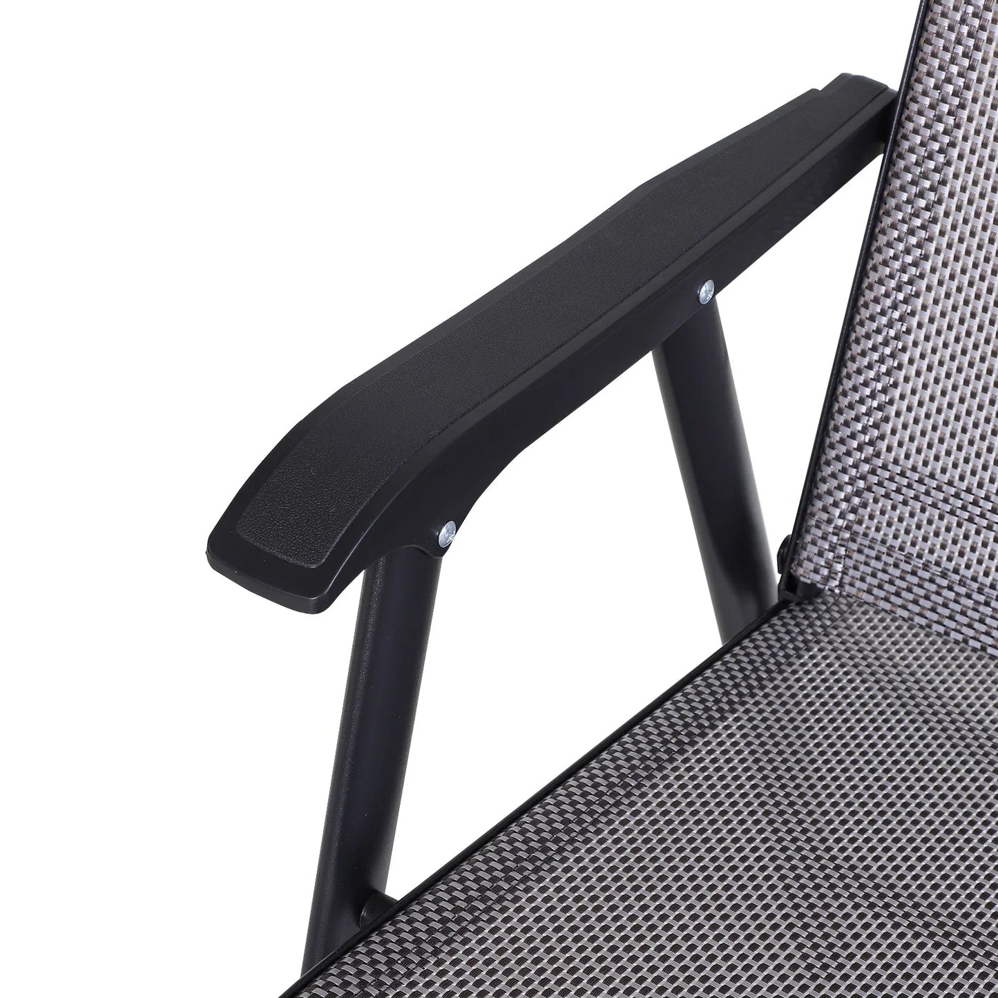 Lot de 4 chaises pliantes Outsunny au design simple et élégant, confortables pour la terrasse, le jardin et les voyages