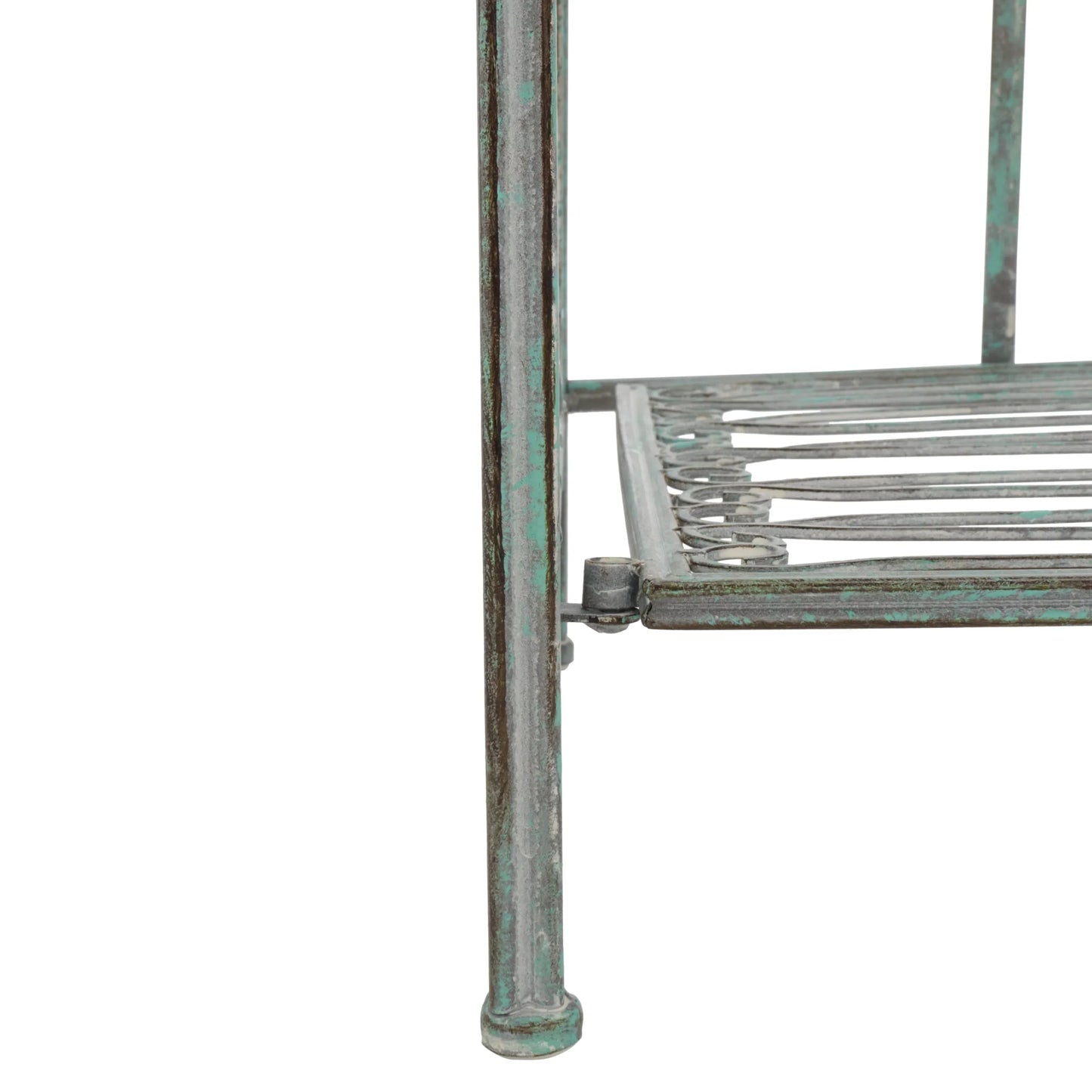SAFAVIEH Bryn Étagère de boulanger d'extérieur victorienne en fer forgé à 4 niveaux - 63,5 cm l x 38,1 cm P x 160 cm H - 25L x 15P x 63H