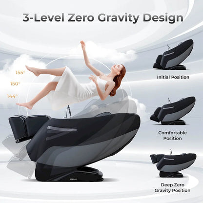Fauteuil de massage corporel complet Costway Zero Gravity SL Track avec taille