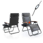 Fauteuil de relaxation zéro gravité XL surdimensionné rembourré avec accoudoirs plus larges et porte-gobelet réglable - N/A