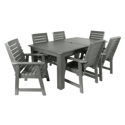 Ensemble de salle à manger d'extérieur 7 pièces HIGHWOOD PROFESSIONAL 42x72
