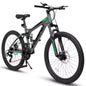 VTT Okak 26 pouces avec freins à disque, vélo adulte 21 vitesses avec cadre durable et double amortissement arrière, vélo pour le cyclisme sur route en ville