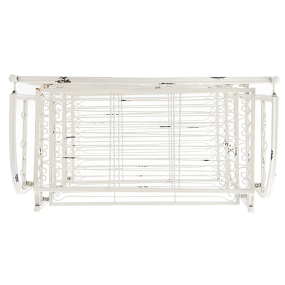 SAFAVIEH Bryn Étagère de boulanger d'extérieur victorienne en fer forgé à 4 niveaux - 63,5 cm l x 38,1 cm P x 160 cm H - 25L x 15P x 63H