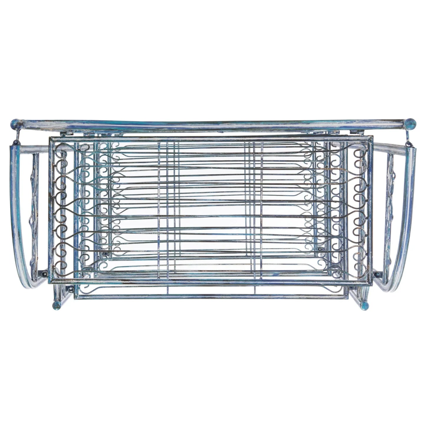 SAFAVIEH Bryn Étagère de boulanger d'extérieur victorienne en fer forgé à 4 niveaux - 63,5 cm l x 38,1 cm P x 160 cm H - 25L x 15P x 63H