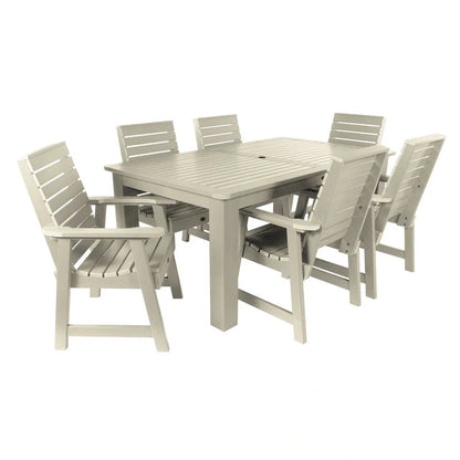 Ensemble de salle à manger d'extérieur 7 pièces HIGHWOOD PROFESSIONAL 42x72