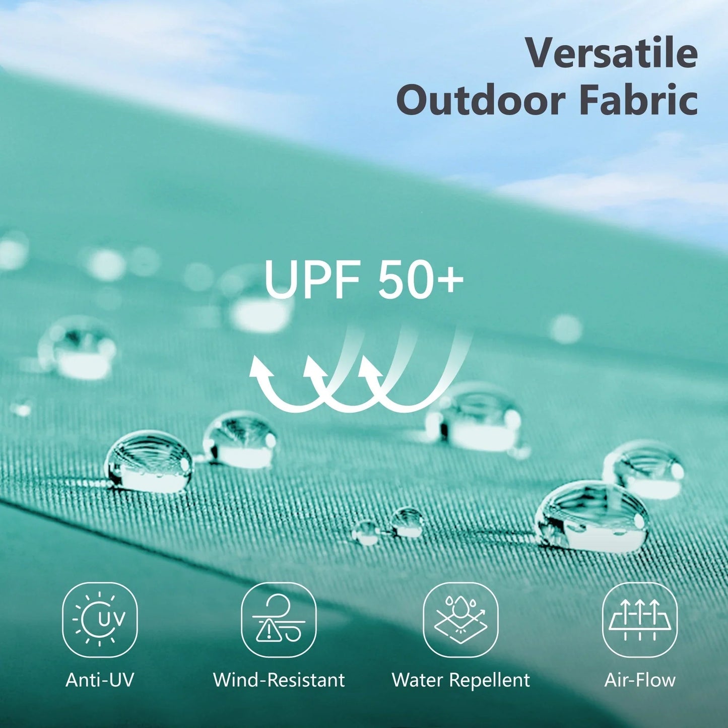 MAISON ARTS Grand Parasol Double Face de 4,5 m avec Base Incluse pour Patio