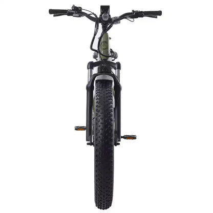 Vélo électrique hybride à pneus larges 26 pouces GOTRAX pour adulte à cadre ouvert - Vert