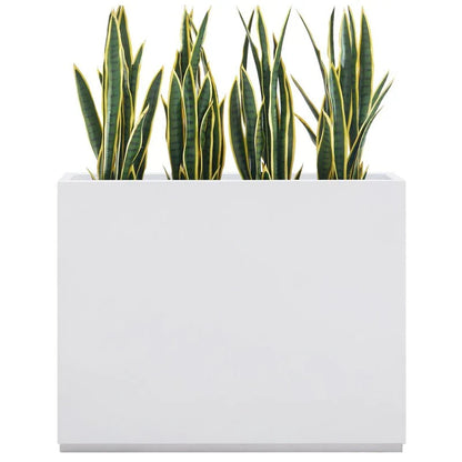 Jardinière Métallique Haute pour Plantes d'Extérieur, 38 po L x 10 po l x 30 po H, Longue et Haute Jardinière en Métal - 38x30x10