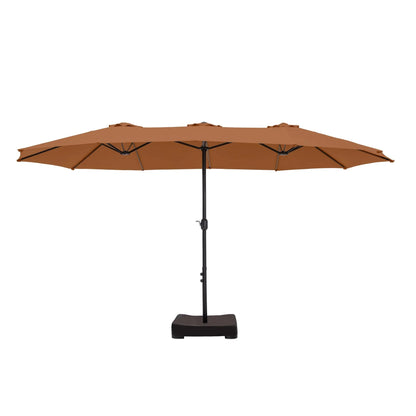 MAISON ARTS Grand Parasol Double Face de 4,5 m avec Base Incluse pour Patio