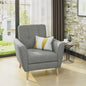 Fauteuil club capitonné en tissu Treston Mid-Century Modern de Christopher Knight Home