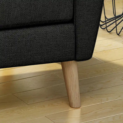 Fauteuil club capitonné en tissu Treston Mid-Century Modern de Christopher Knight Home