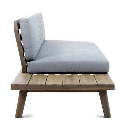 Christopher Knight Home Eulah Canapé en bois et tissu minimaliste, côté gauche
