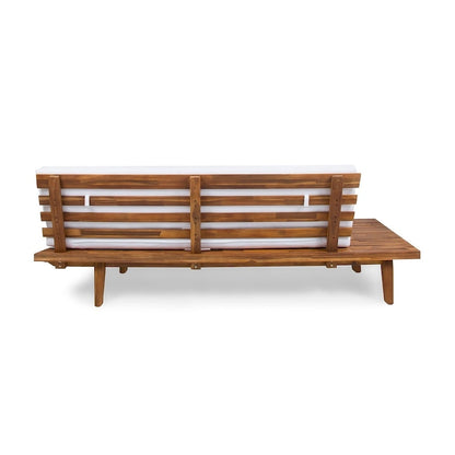 Christopher Knight Home Eulah Canapé en bois et tissu minimaliste, côté gauche