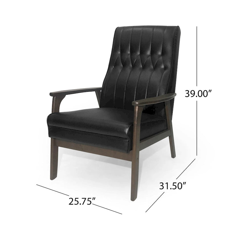 Fauteuil d'appoint moderne du milieu du siècle Hoye par Christopher Knight Home - 25,75 L x 31,50 P x 39,00 H