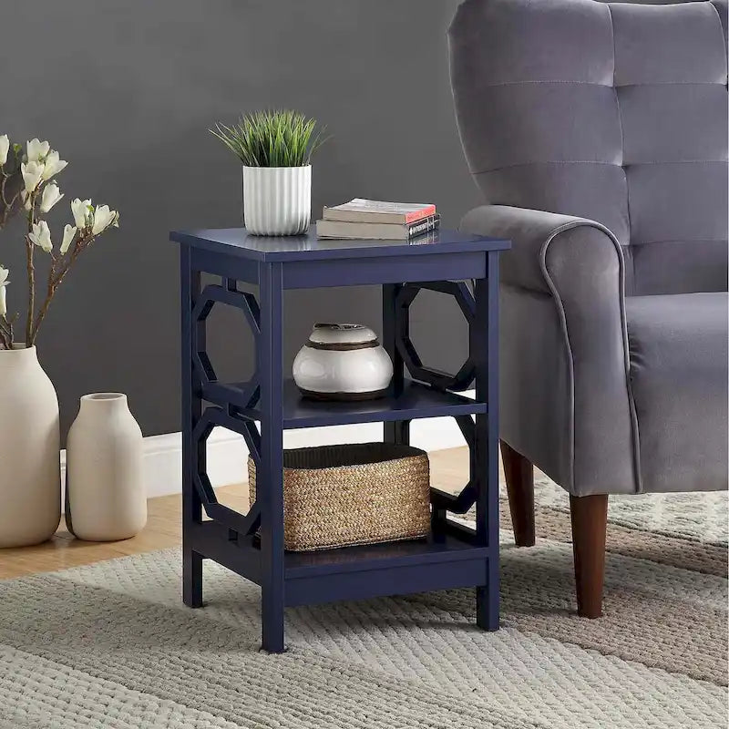 Table d'appoint à 3 niveaux avec découpes octogonales — Plusieurs couleurs, 1 personne