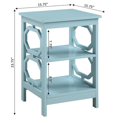 Table d'appoint à 3 niveaux avec découpes octogonales — Plusieurs couleurs, 1 personne