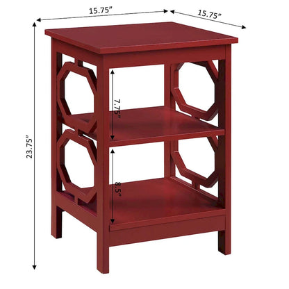 Table d'appoint à 3 niveaux avec découpes octogonales — Plusieurs couleurs, 1 personne
