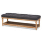 Banc de rangement moderne et rustique The Gray Barn Windy Ridge