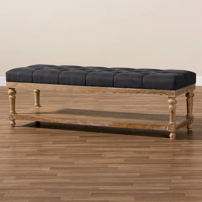 Banc de rangement moderne et rustique The Gray Barn Windy Ridge