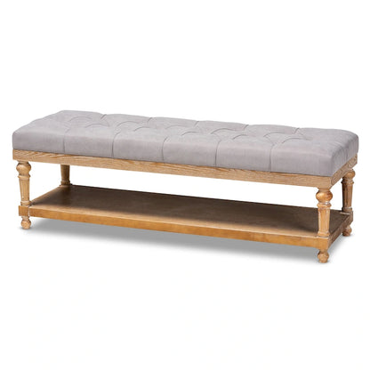Banc de rangement moderne et rustique The Gray Barn Windy Ridge