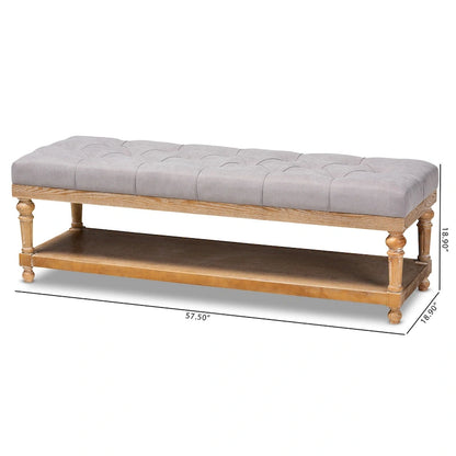 Banc de rangement moderne et rustique The Gray Barn Windy Ridge