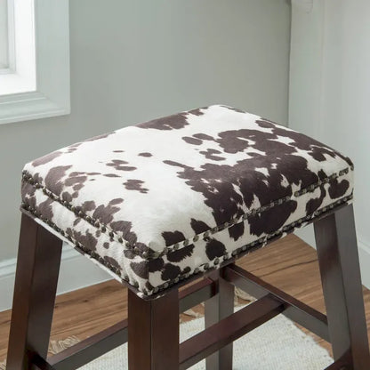 Tabouret de bar imprimé vache Ian Brown