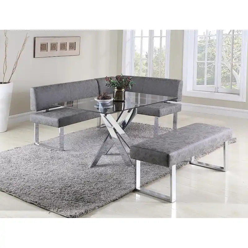 Coin repas réversible Somette Gene gris foncé - 48.81 X 71.25 X 33.46