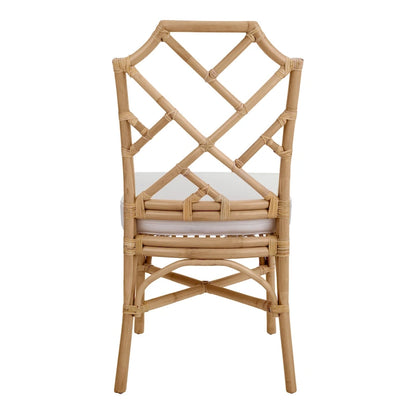 Chaise de salle à manger Kara en rotin, (Lot de 2)